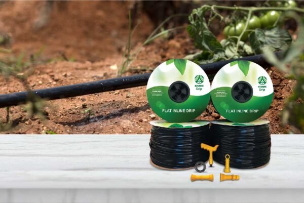 Flat Inline Drip Kit (16 mm, 4 lph, 40 cm for 1 acre) - KSNM
